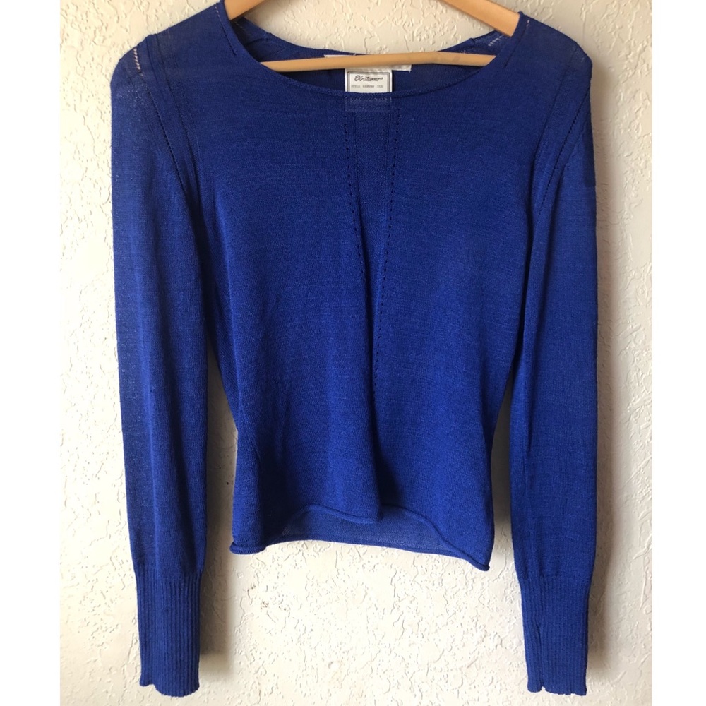 Max Studio Royal Blue Sweater, Small